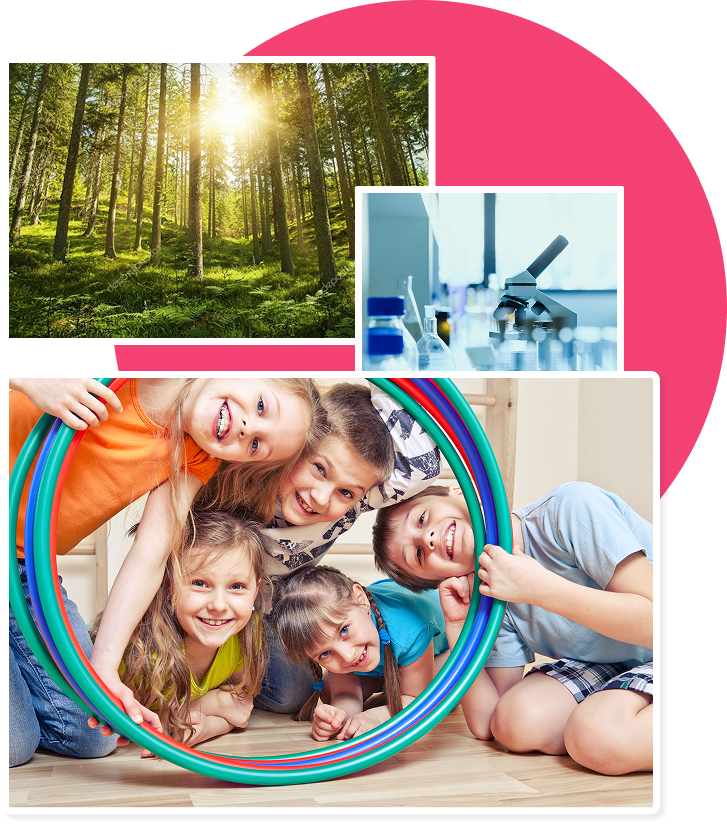 Illustrated mock up of a web design abstract image