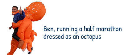 Ben dressed as an octopus
